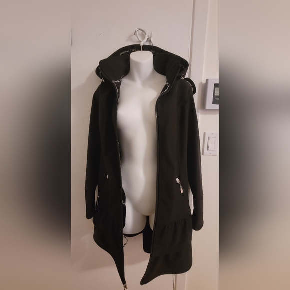 Betsey Johnson Black Hooded Jacket - Picture 2 of 5